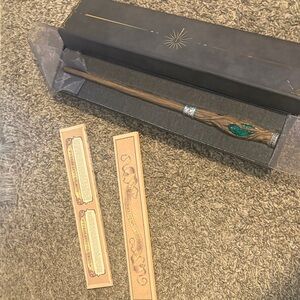 Elegant Brown and Green Decorative Wand